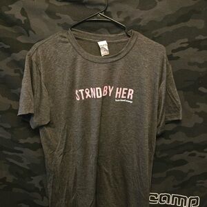 Stand By Her Dark Gray T-Shirt